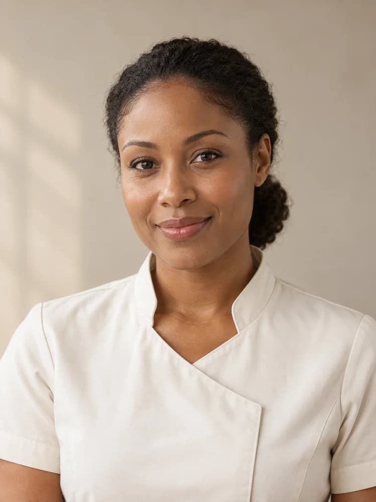 Illustrative portrait of a wellness specialist